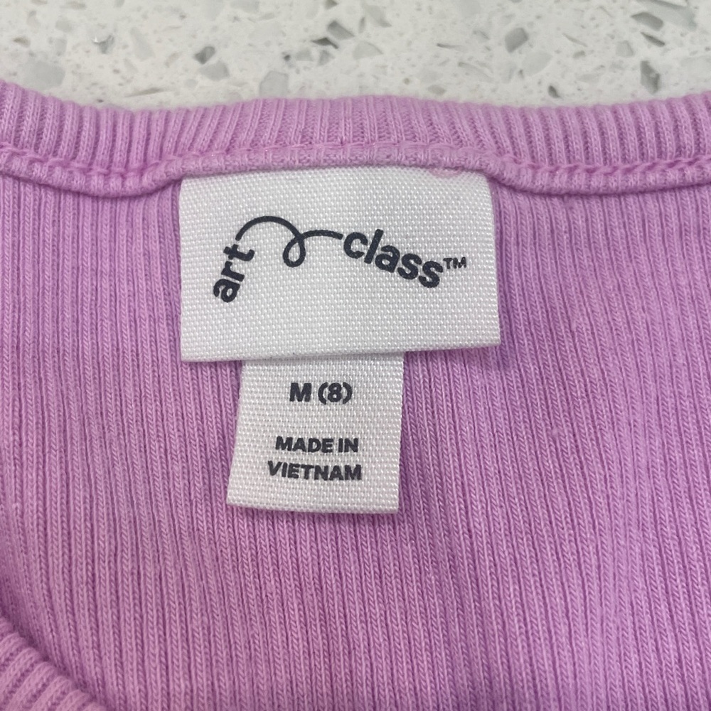 Art Class Lime Ribbed T-Shirt bundle size 7/8 - Picture 5 of 7